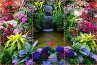 Фотообои текстурированные, виниловые Водопады, 250х380 см, fo01inV_pr11217
