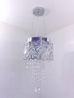 Люстра підвісна кришталева 25437 Хром 40-90х22х22 см.