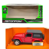 Машинка металлическая "АВТОПРОМ Jeep Wrangler" (КРАСНАЯ)