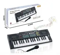 Дитячий синтезатор Keyboard R 69 із мікрофоном 37 клавіш. Black and White (182440)