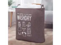 Корзина складная для белья и игрушек Washday Коричневая