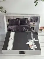 Ramses Grey жаккардовая постель, евро размер. Romeo home Турция.