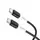 Кабель HOCO Type-C to Type-C silicone charging data cable X82 |1m, 60W/3A|