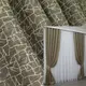 Шторы (2шт.1х2.7м) из плотной ткани лен "Корона Мария", Цвет капучино с бежевым. Код 640ш 31-616