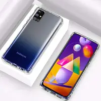 Силіконовий чохол для Samsung Galaxy M31S — Прозорий (посилені кути)