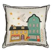 Подушка с мешковины Вам письмо 45x45 см (45PHB_23NG017)