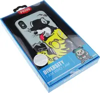 Чохол-накладка PUZOO TPU Glossy Surface IMD Hip Hop iPhone X RAP Alaskan Grey