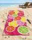 Полотенце пляжное Dushka Home Print 6 40948 70х140 см