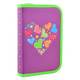 Пенал твердый Smart HP-03 Hearts purple 531683 3х13х21 см