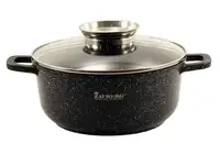 Каструля Zauberg Мрамор JB-A0322A-MM-I-90828 3.2 л чорна