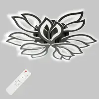 Стельова LED люстра, світлодіодний світильник Sunlight чорний 6158/6+3