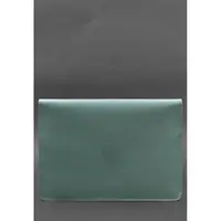 Шкіряний чохол-конверт на магнітах для MacBook 15 дюйм Бірюзовий