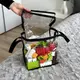 Прозрачная прямоугольная сумка ORGANIZE для вещей с ручками XS 23x17x28 (черная)