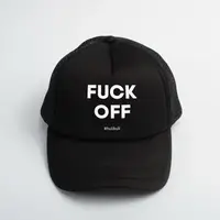 Кепка "F*ck off", Черный, английский