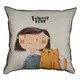 Подушка с мешковины Forever love 45x45 см (45PHB_18L007_SE)