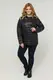 Демисезонная куртка черная CR-702286-BLK