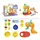 Тесто для лепки Keydo Softee Dough Series, 6 цветов теста, аксессуары, пресс. Multicolor (126737)