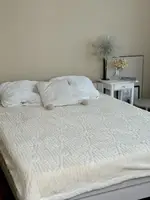 Плед на еко-овчині Dushka Home 21529 200х230 см бежевий