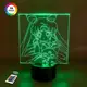 3D ночник "Тёмная Леди" (УВЕЛИЧЕННОЕ ИЗОБРАЖЕНИЕ)+ пульт ДУ + сетевой адаптер + батарейки (3ААА)  3DTOYSLAMP
