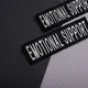 Набор шевронов 4 шт с липучкой Emotional Support, для служебных собак, кинологов, кинологическая служба,