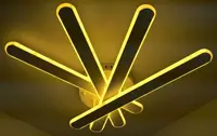 Люстра светодиодная потолочная LED светильник для квартиры на потолок лэд 25331 Белый 12х51х60 см.