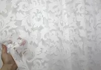 Короткий тюль, висотою 1,6м., жаккард Колір білий Код 1121т