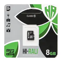 Карта памяти 8GB Hi-Rali MicroSDHC Class 10 HI-8GBSD10U1-00 для хранения и передачи информации