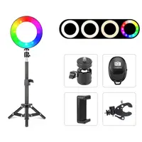 Держатель с кольцевым освещением Bluetooth 6" RGB100 (Kit1) |45cm Stand, USB Powered, 2800-5800K|