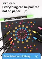 Двусторонние акриловые маркеры Acrylic Painter CH-1011 12 шт.