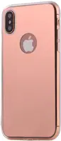 Чехол-накладка TOTO TPU Mirror soft case iPhone X Rose Gold