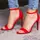 Женские босоножки Fashion Adagio 2965 40 размер 25,5 см Красный