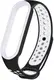 Ремешок UWatch Replacement Sports Strap for Mi Band 5/6/7 Black/White