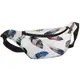 Сумка-бананка Bumbag унисекс на пояс и через плечо Разноцветные перья 27x16 см
