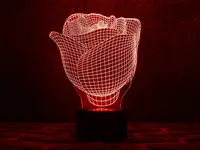 Сменная пластина для 3D светильников  "Роза" 3DTOYSLAMP