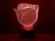 Сменная пластина для 3D светильников  "Роза" 3DTOYSLAMP
