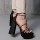 Женские босоножки Fashion Roxana 90387 40 размер 25,5 см Черный (уценка)