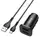 Адаптер автомобильный HOCO Micro USB Cable Wise road dual port car charger set NZ4 |2USB, 4.8A|