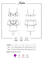 Maidme комплект черный Obsessive (L/XL)
