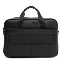 Мужская кожаная сумка - портфель Keizer K17069bl-black