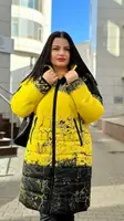 Куртка женская желтая с черным еврозима П951 56