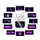 Наушники HOCO Sparkle true wireless touch screen BT headset EW82 |BT5.4, 30/300mAh, 4h|