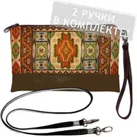 Клатч через плечо 25x15 см (KL_GL_KAR015_TBR)