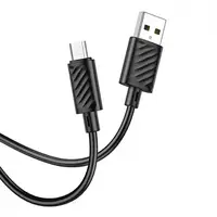 USB Кабель HOCO X88 USB - MicroUSB для телефона, ноутбука, пк 1М Черный