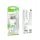 Адаптер сетевой HOCO Type-C to Lightning cable Transparent tribute single-port C125A |1Type-C, PD/QC, 20W/3A|