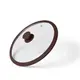Крышка стеклянная Fissman Arcdes Dark brown FS-9968 24 см