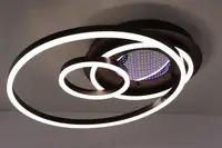 Люстра світлодіодна стельова LED світильник для квартири на стелю лед з пультом 25629 Коричневий 10х50х56 см.