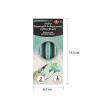 Набір акварельних маркерів Santi Glitter Brush 390771 3 шт зелений
