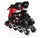 Роликовые коньки Best Roller 211-М колеса PVC светятся. Black and Red (размер 34-38) (173837)