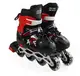 Роликовые коньки Best Roller 211-М колеса PVC светятся. Black and Red (размер 34-38) (173837)