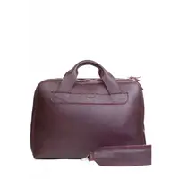 Кожаная деловая сумка Attache Briefcase бордовый флотар